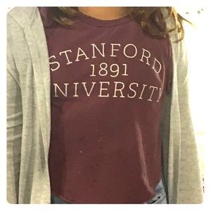 Cropped Stanford tee (real)